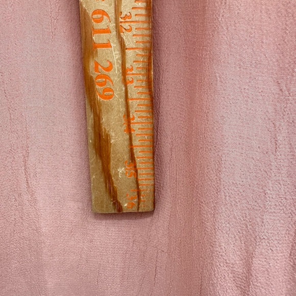 NATAYA Pink crepe embroidered split hem midi woman maxi timeless dress NWT 2X - Picture 4 of 11